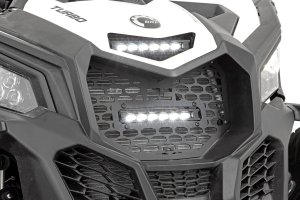 Can-Am Maverick X3 X mr Turbo R LED Light Kit - Grille Mount - Rough Country - 6
